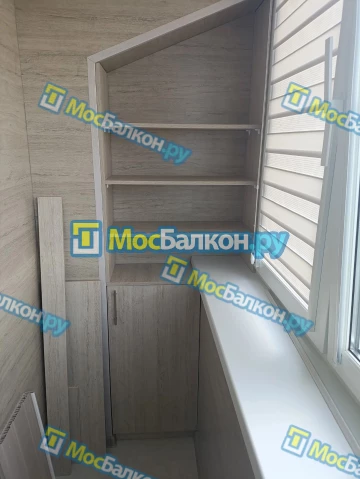 Шкаф на балкон купить в Королёве на заказ недорого от МосБалкон