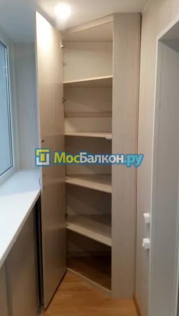 Шкаф на балкон купить в Королёве на заказ недорого от МосБалкон