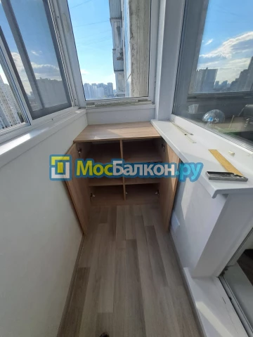 Шкаф на балкон купить в Королёве на заказ недорого от МосБалкон