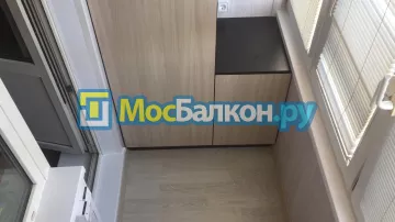 Шкаф на балкон купить в Королёве на заказ недорого от МосБалкон