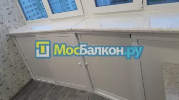 Шкаф на балкон купить в Королёве на заказ недорого от МосБалкон