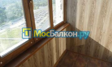 отделка балконов и лоджий МДФ панелями в москве
