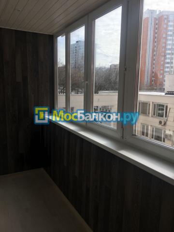 Отделка балконов ламинатом