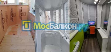 Заказать балкон в Королёве цена от 1320 руб | Остекление балконов и лоджий МосБалкон