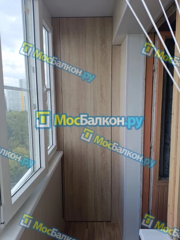 Шкаф на балкон купить в Королёве на заказ недорого от МосБалкон