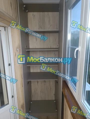 Шкаф на балкон купить в Королёве на заказ недорого от МосБалкон