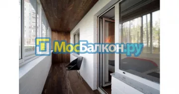 Отделка балкона и лоджии пластиковыми ПВХ панелями в Королёве от компании МосБалкон