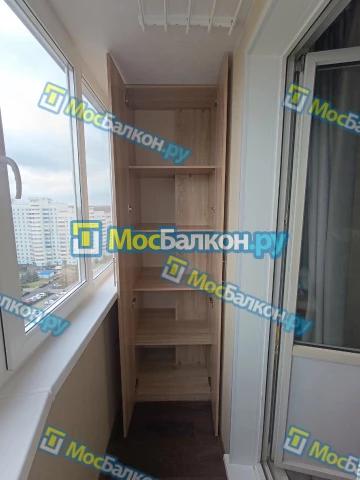 Шкаф на балкон купить в Королёве на заказ недорого от МосБалкон