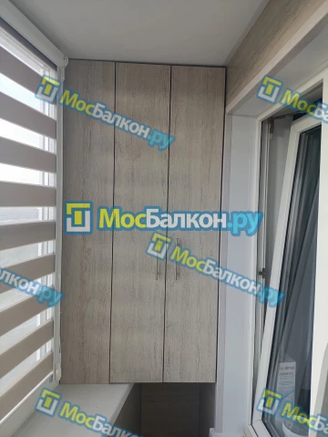 Шкаф на балкон купить в Королёве на заказ недорого от МосБалкон