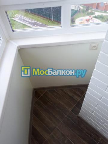 Остекление балкона с высотой створок 160 см