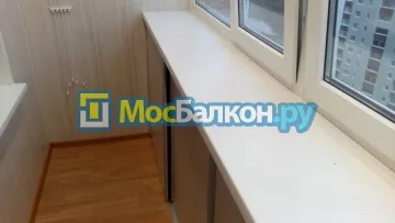Шкаф на балкон купить в Королёве на заказ недорого от МосБалкон