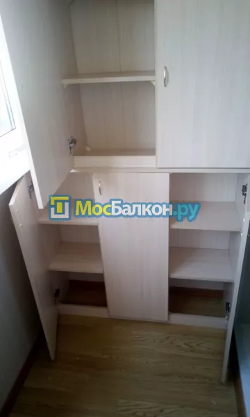 Шкаф на балкон купить в Королёве на заказ недорого от МосБалкон