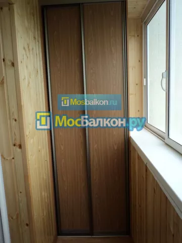 Шкаф на балкон купить в Королёве на заказ недорого от МосБалкон