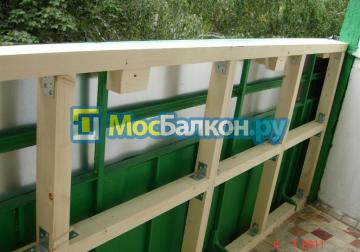каркас на балконе под остекление