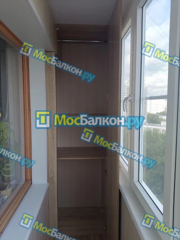 Шкаф на балкон купить в Королёве на заказ недорого от МосБалкон