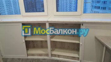 Шкаф на балкон купить в Королёве на заказ недорого от МосБалкон